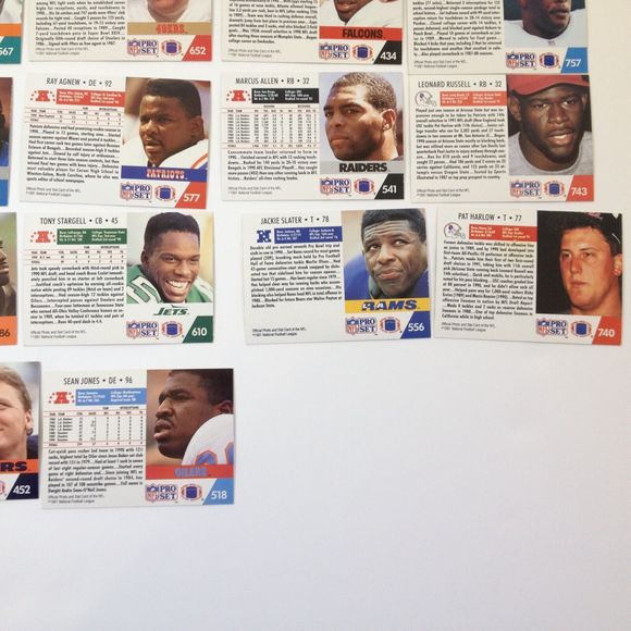 22 Vintage Pro Set Football Cards 1991 - Picture 10 of 10